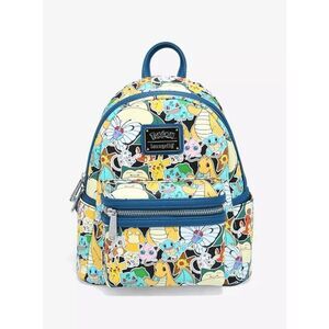 Loungefly Pokémon Colorful Sticker Collage AOP Mini Backpack